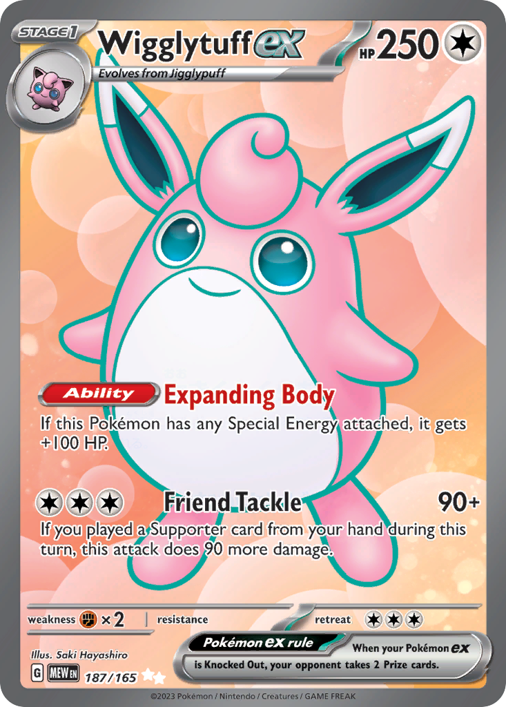Wigglytuff ex #187 151 en