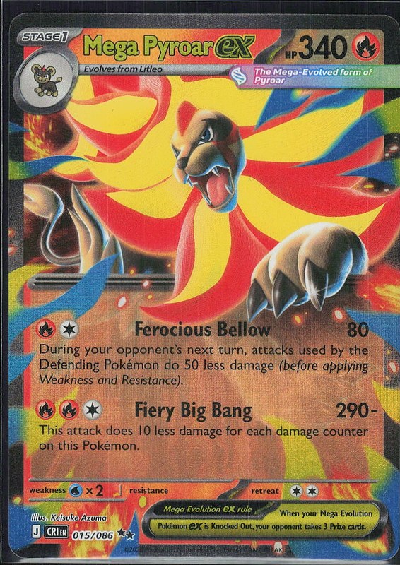 Mega Pyroar ex #15 Chaos Rising en