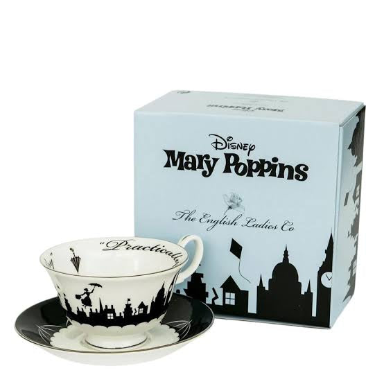 Mary Poppins - Practically - Cup & Saucer - The English Ladies Co - Pop Culture Larrikin