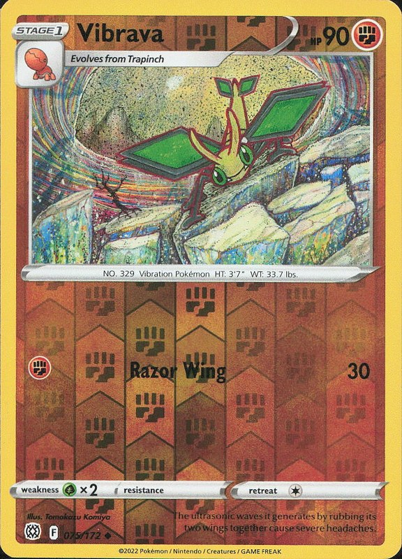 Vibrava #75 reverse_holo Brilliant Stars en