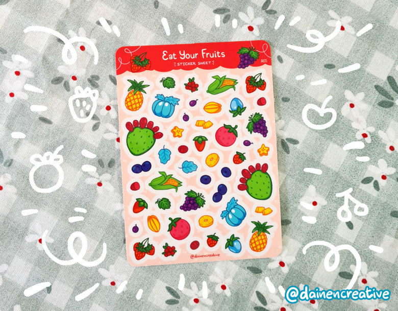 Artist Series - Large Sticker Sheet - Dainencreative - Pop Culture Larrikin 