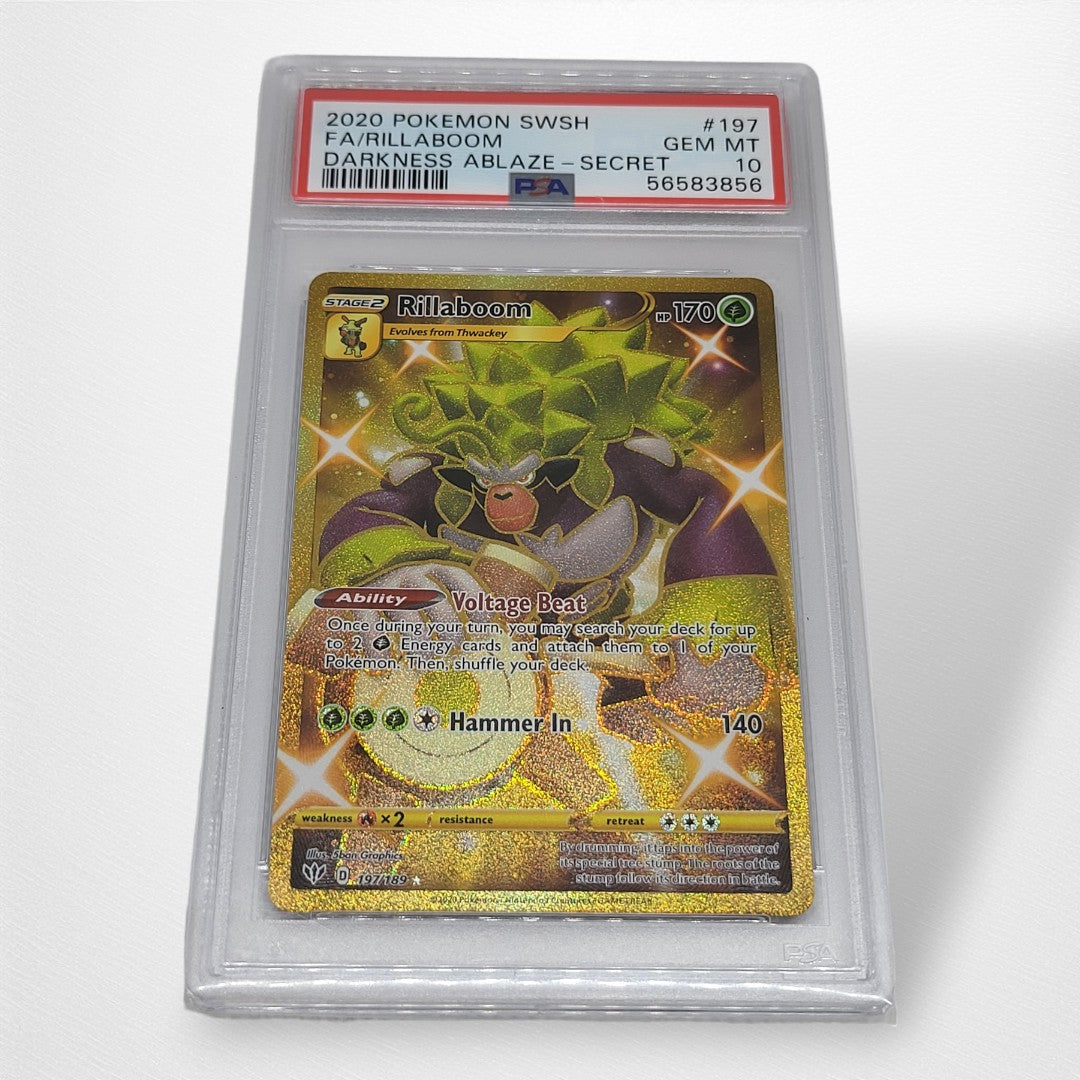 Graded Pokémon TCG Single - 197/189 Rillaboom - Pop Culture Larrikin 
