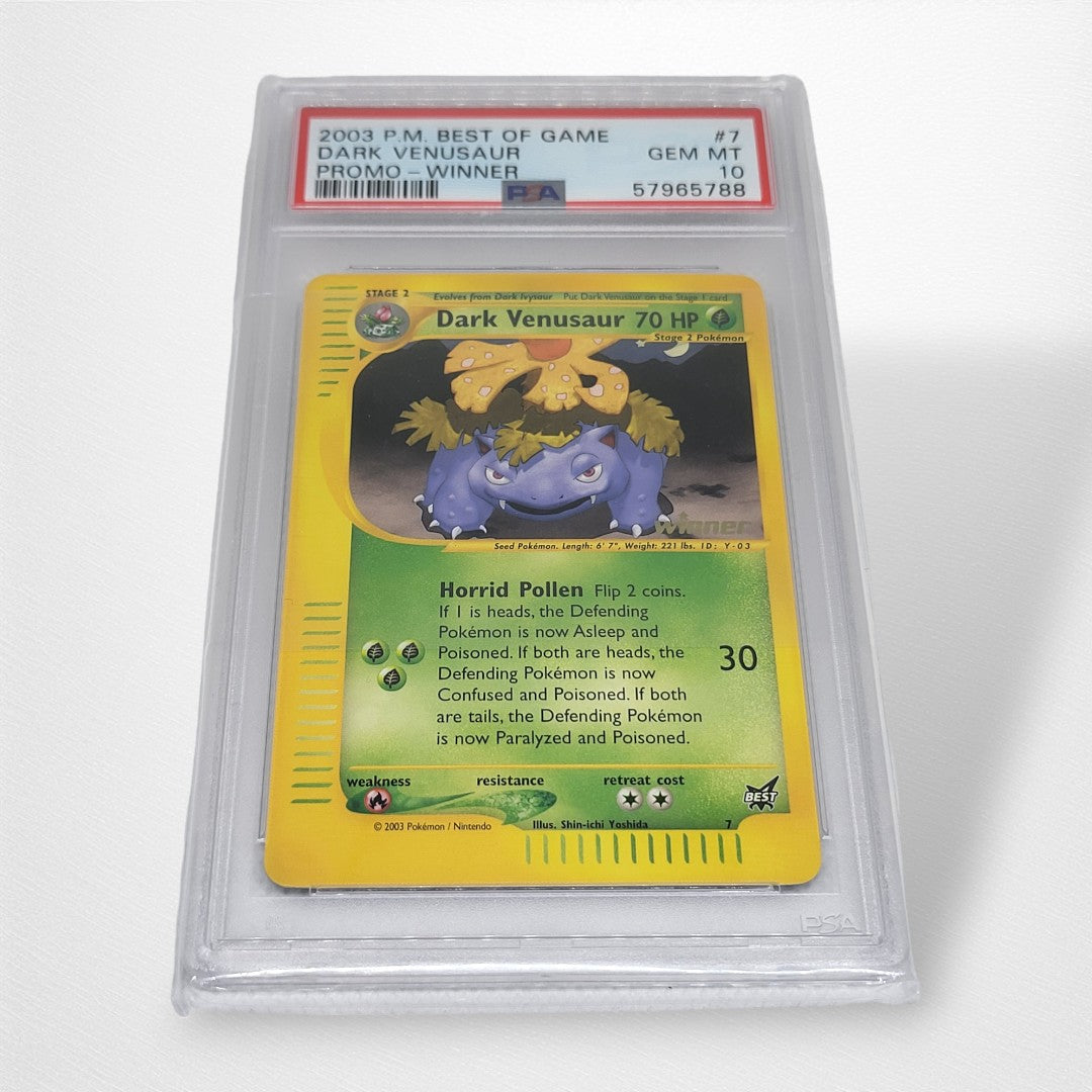 Graded Pokémon TCG Single - 7 Dark Venusaur Winner Promo - Pop Culture Larrikin 