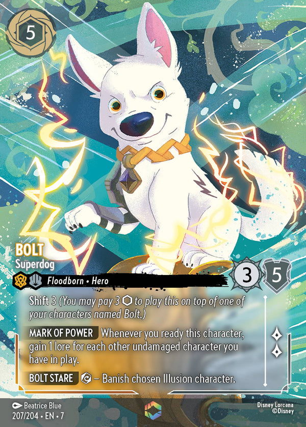Bolt - Superdog #207 Vertical Wave Foil S7 Archazia's Island EN Disney Lorcana