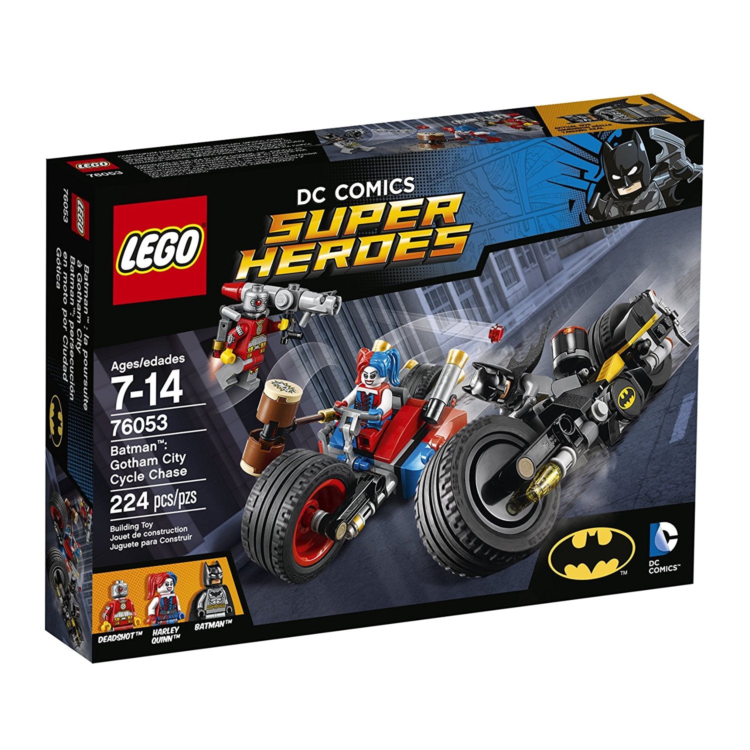 Dc Comics Super Heroes - Batman Gotham City Cycle Chase - 76053 - Lego - Pop Culture Larrikin 