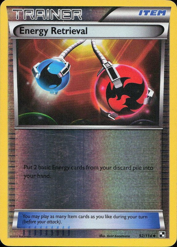 Energy Retrieval #92 reverse_holo Black & White en