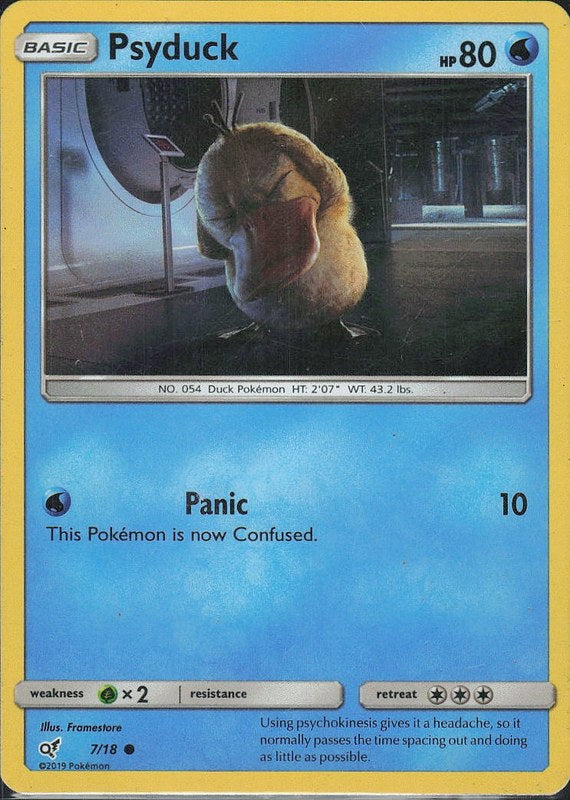 Psyduck #7 Foil Detective Pikachu en
