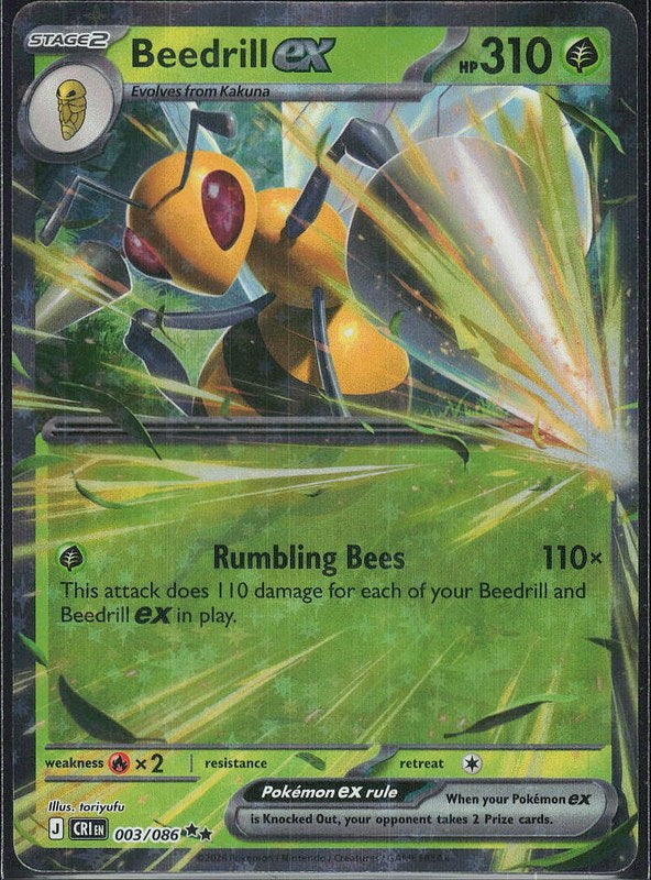 Beedrill ex #3 Chaos Rising en
