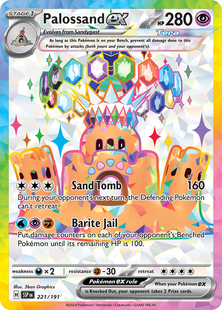 Palossand ex #221 Surging Sparks en
