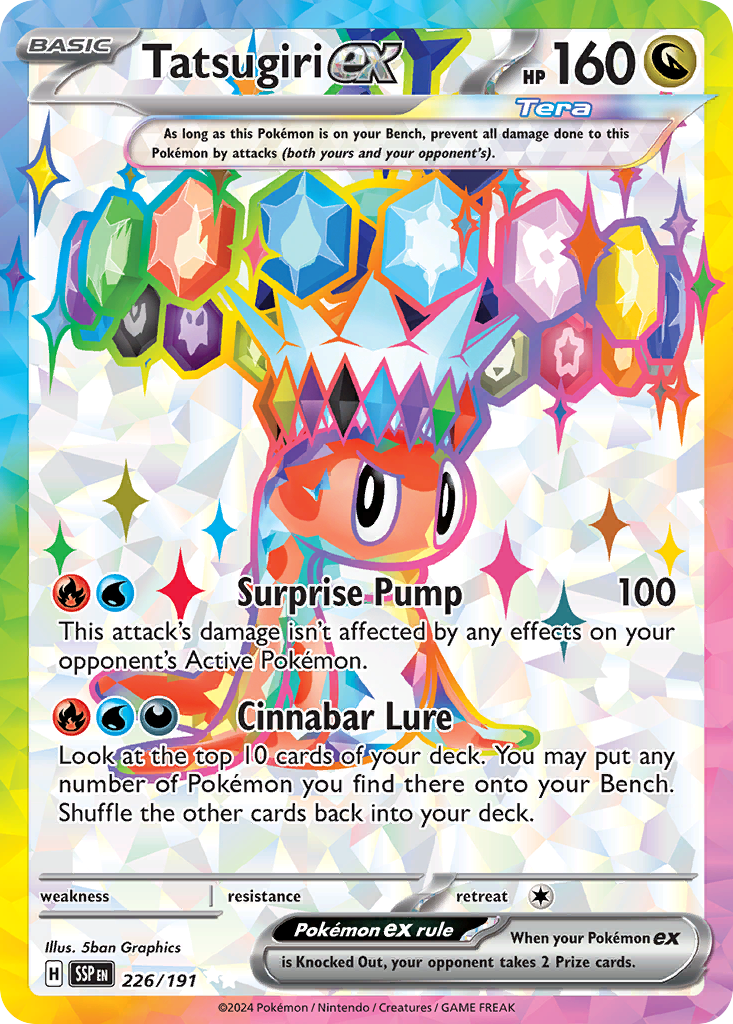 Tatsugiri ex #226 Surging Sparks en