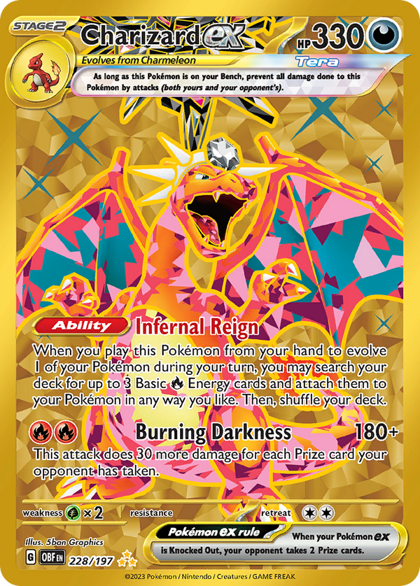 Charizard ex #228 OBF Obsidian Flames EN Pokemon