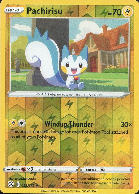 Pachirisu #52 reverse_holo Brilliant Stars en