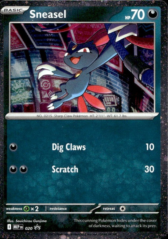 Sneasel #20 Cosmo Holo Cosmo Holo Mega Evolution Promos en