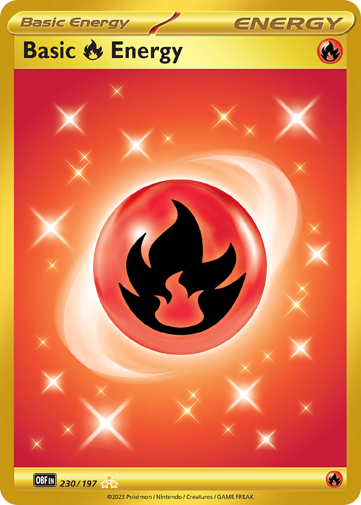Basic Fire Energy #230 Obsidian Flames en