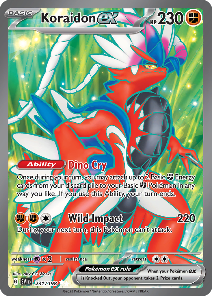 Koraidon ex #231 Scarlet & Violet en