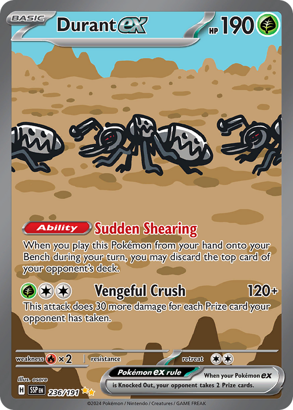 Durant ex #236 SSP Surging Sparks EN Pokemon