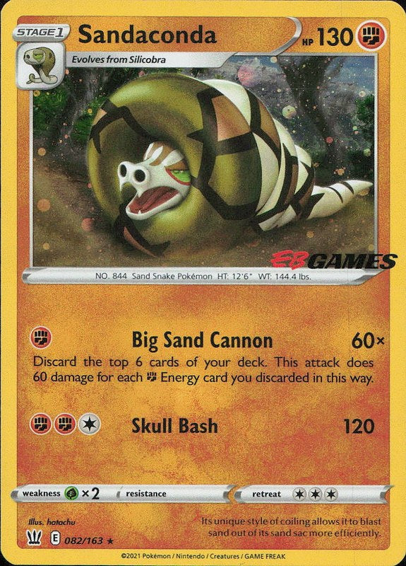 Sandaconda #82 Cosmo Holo EB Games Battle Styles en