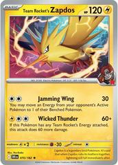 Image of Team Rockets Zapdos 070 - Destined Rivals - Scarlet and Violet Series Holo - Pop Culture Larrikin 