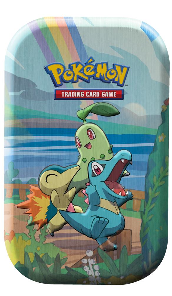 Pokémon TCG Celebrations Mini Tin — Johto starters example