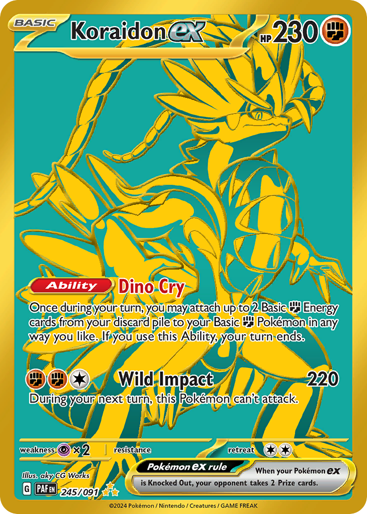 Koraidon ex #245 Paldean Fates en