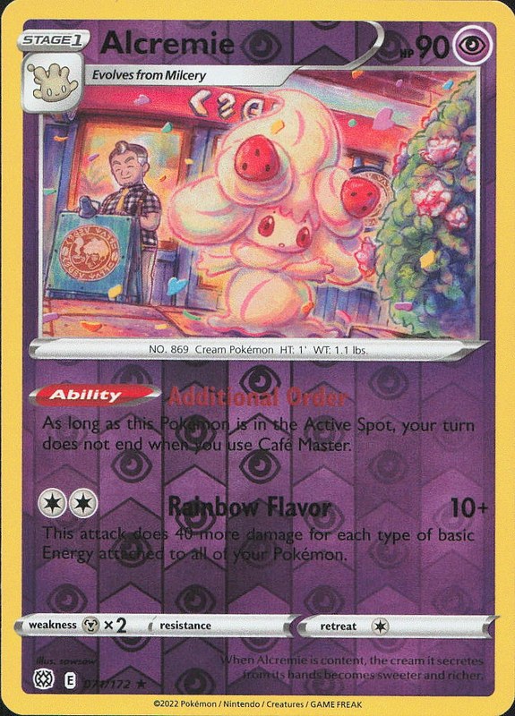 Alcremie #71 reverse_holo Brilliant Stars en