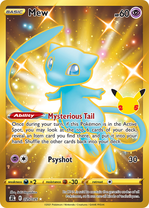 Mew #25 Foil CEL Celebrations EN Pokemon