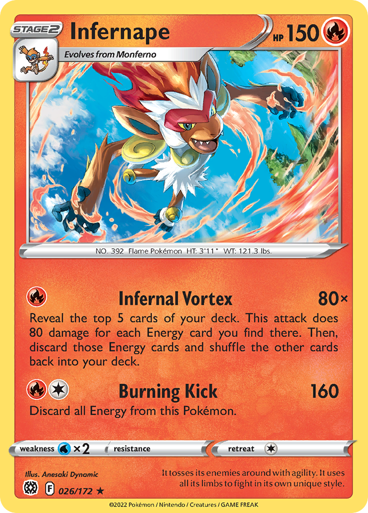 Infernape #26 Brilliant Stars en