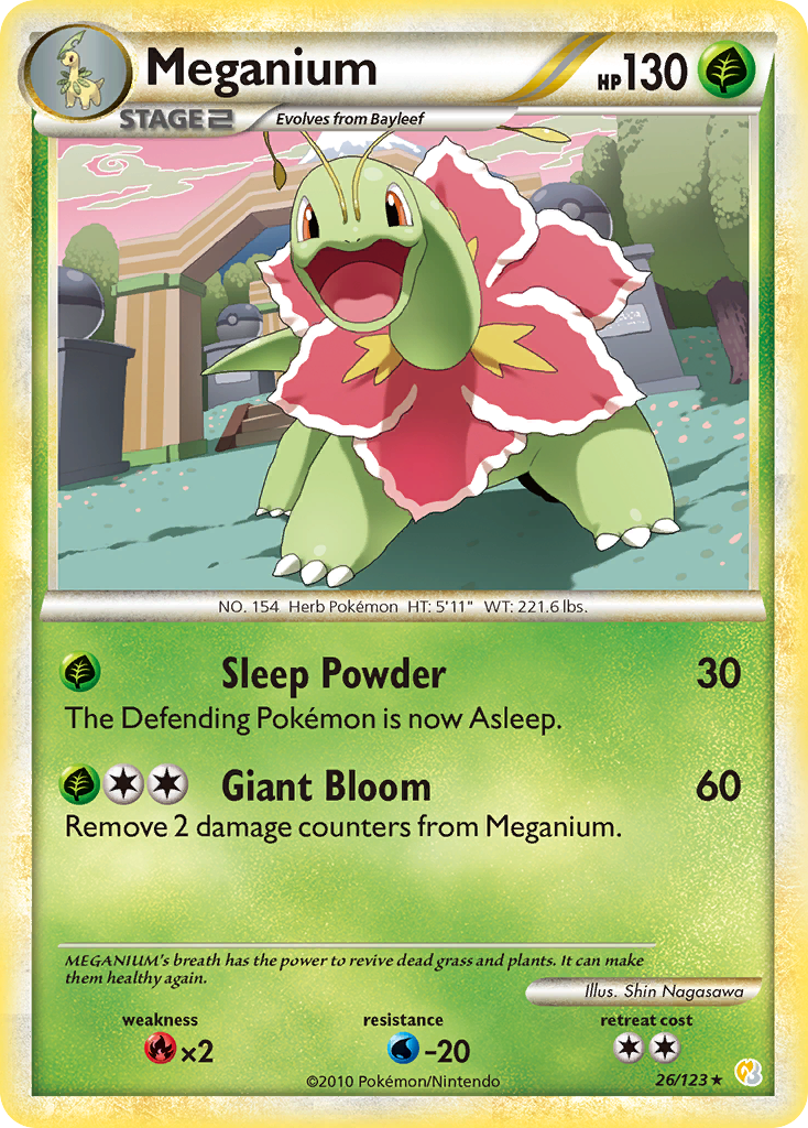 Meganium #26 HeartGold & SoulSilver en