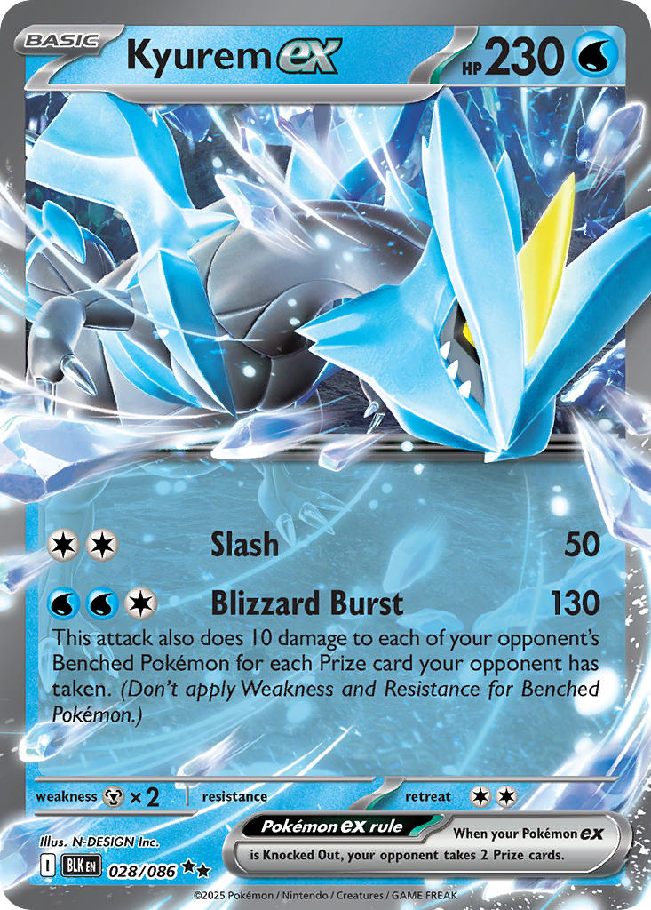 Kyurem ex #28 Black Bolt en