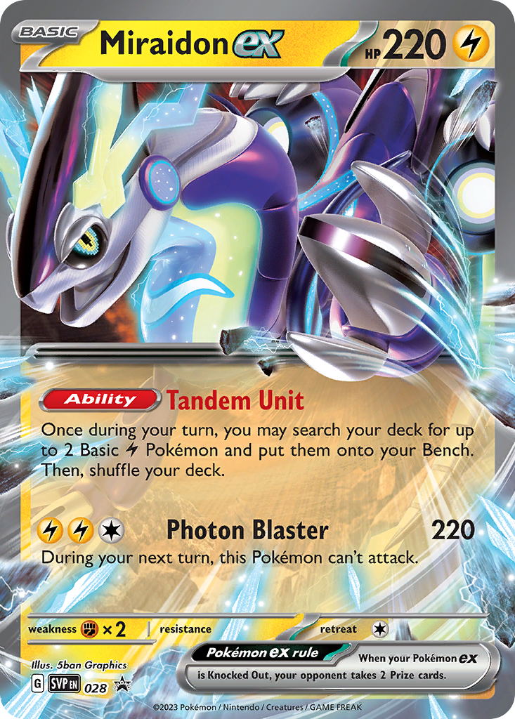Miraidon ex #28 Scarlet & Violet Promos en