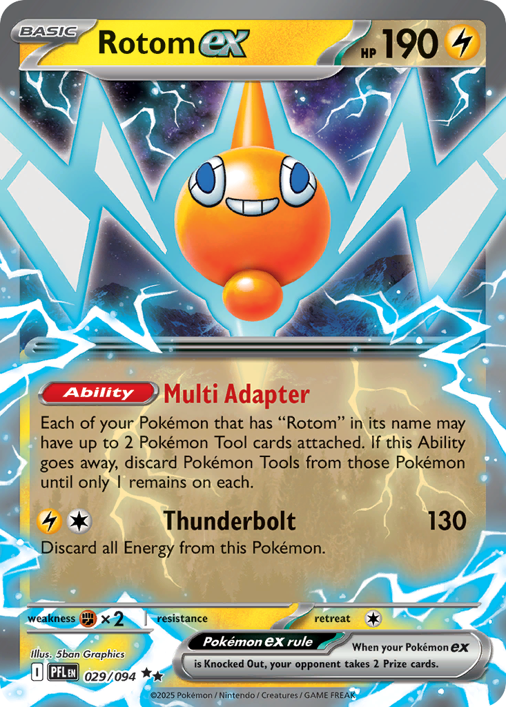 Rotom ex #29 Phantasmal Flames en