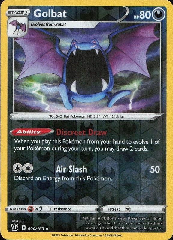 Golbat #90 reverse_holo Battle Styles en