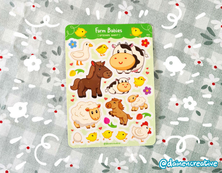 Artist Series - Large Sticker Sheet - Dainencreative - Pop Culture Larrikin 