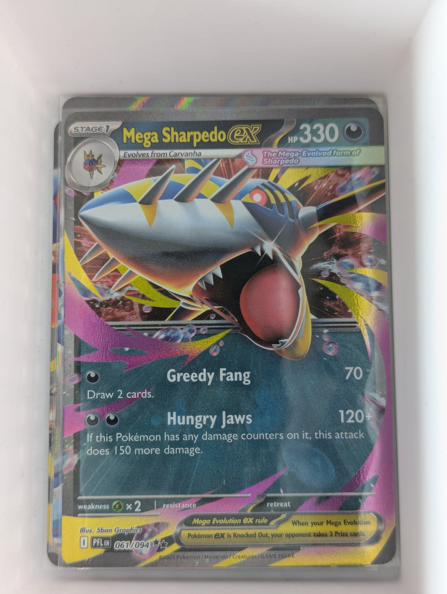 Image of Mega Sharpedo ex Phantasmal Flames (PFL) #61