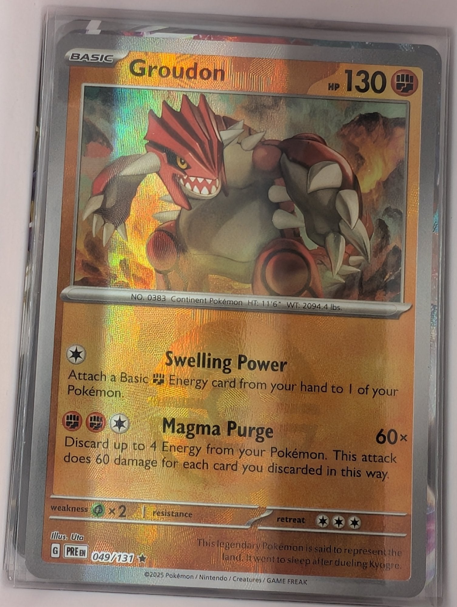 Image of Groudon Prismatic Evolutions (PRE) #49