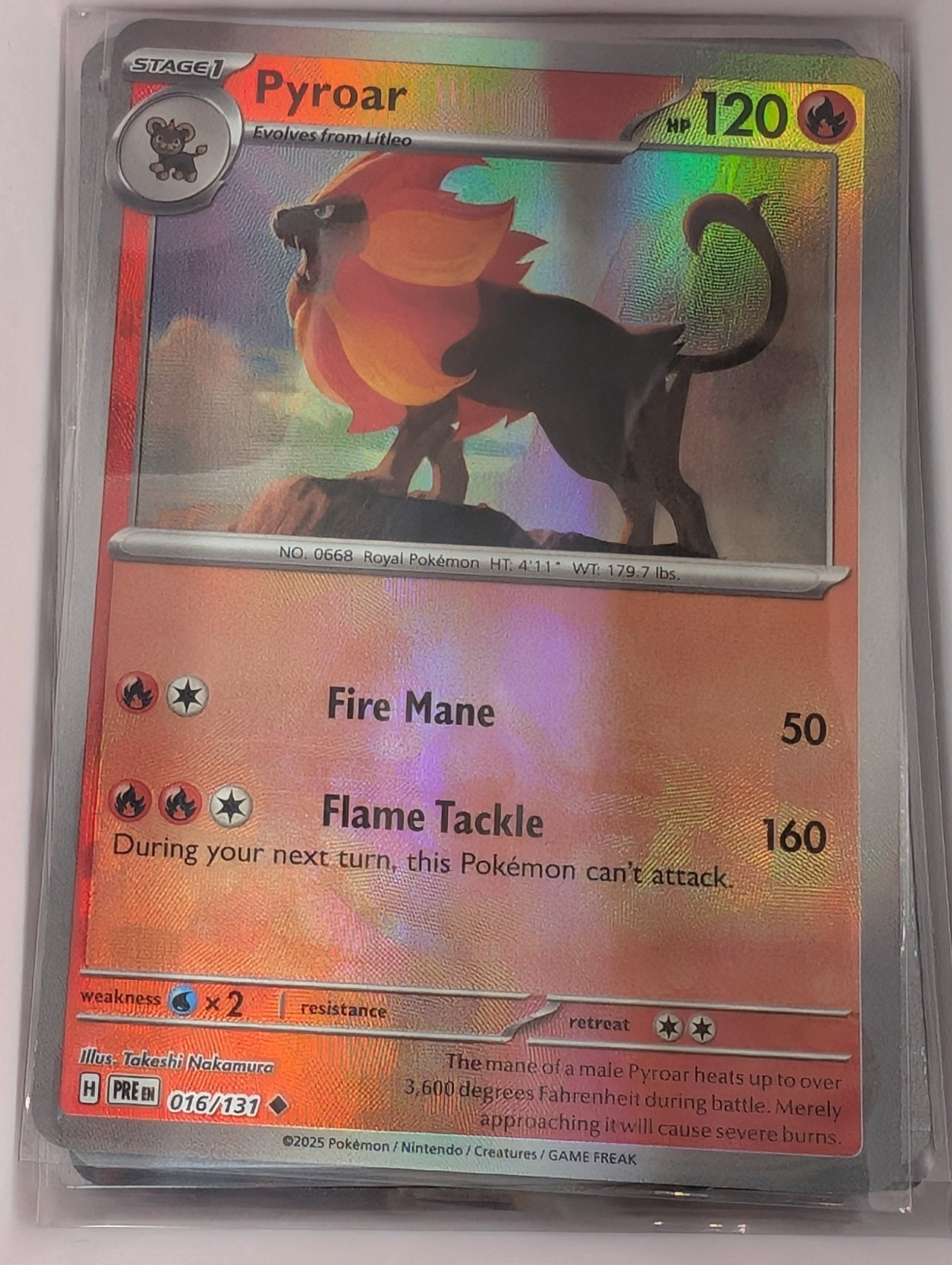 Image of Pyroar Prismatic Evolutions (PRE) #16