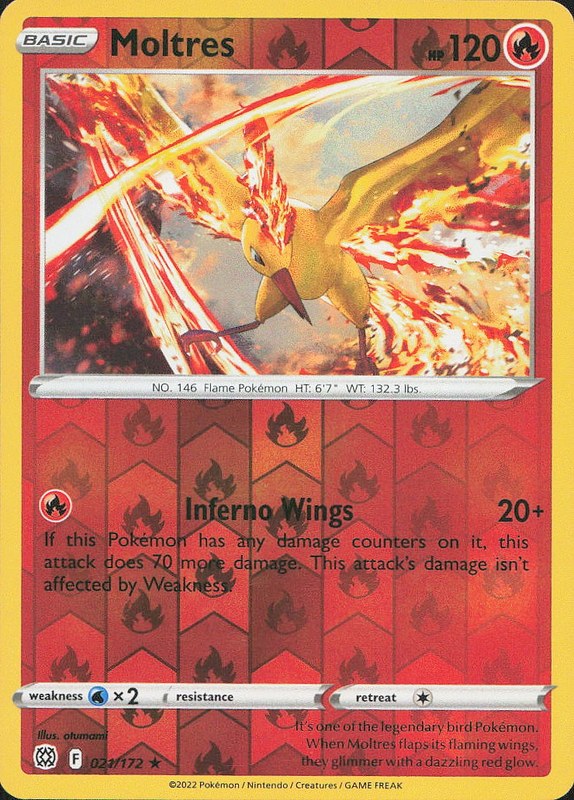 Moltres #21 reverse_holo Brilliant Stars en