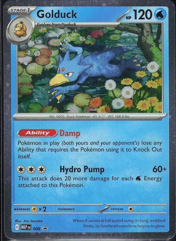 Golduck #8 Foil/Holo Mega Evolution Promos en