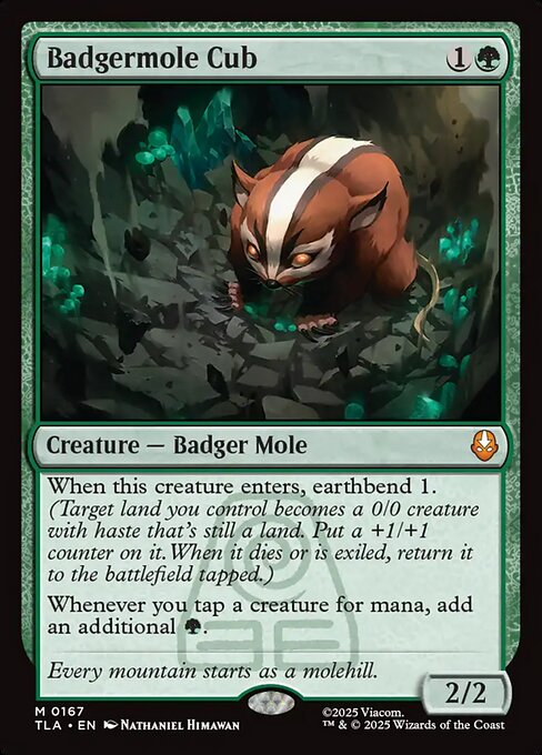 Badgermole Cub #167 TLA Avatar: The Last Airbender EN MTG