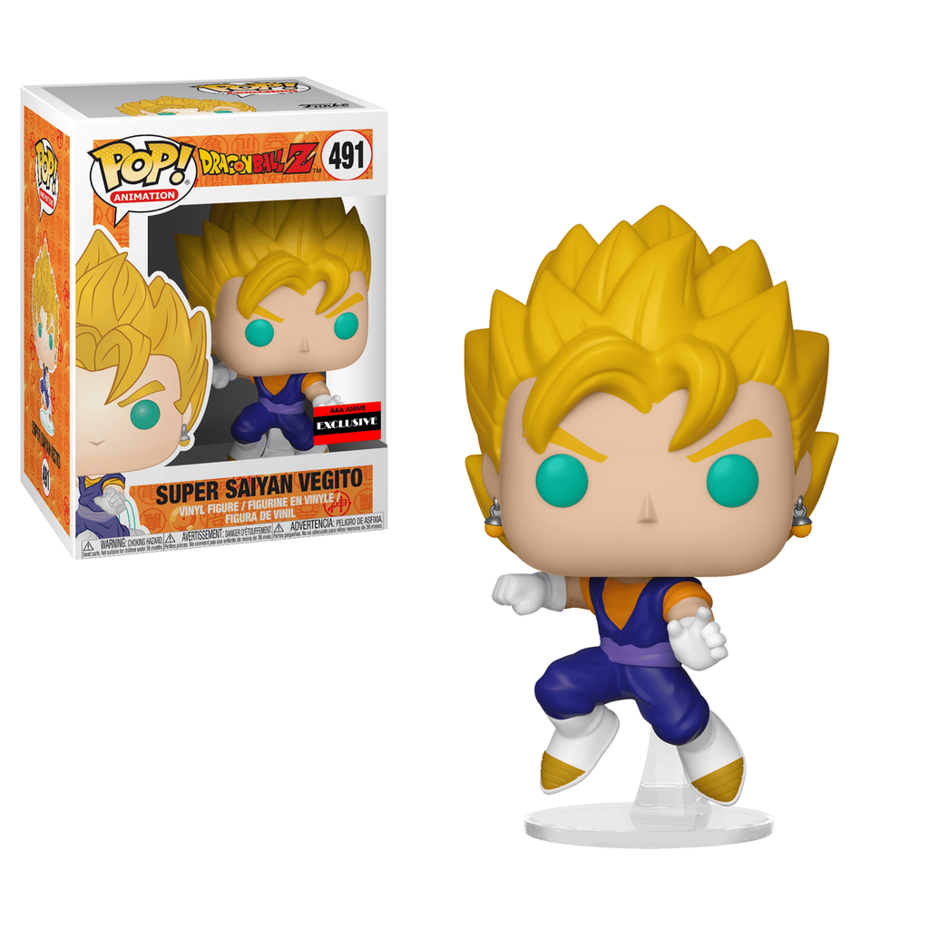 Funko Pop! Dragon Ball Z - Super Saiyan Vegito (Exclusive) #491 in window box