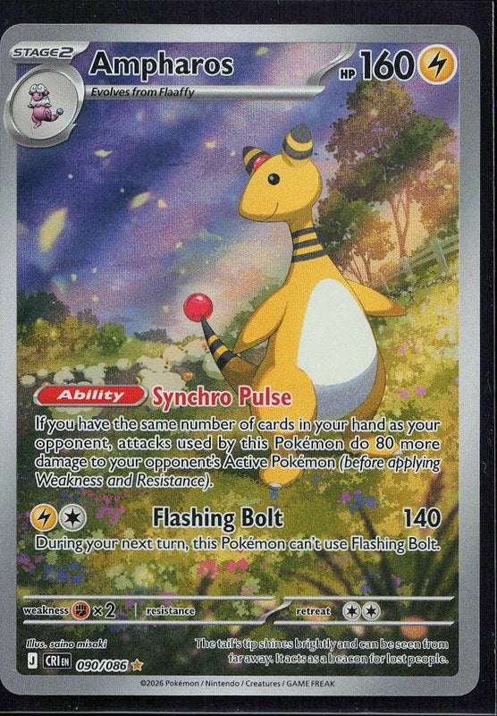 Ampharos #90 Chaos Rising en