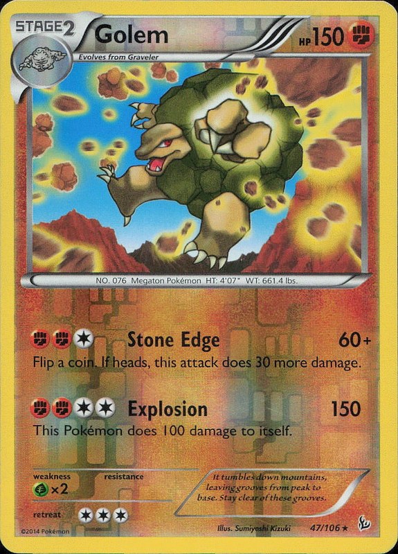 Golem #47 reverse_holo Flashfire en