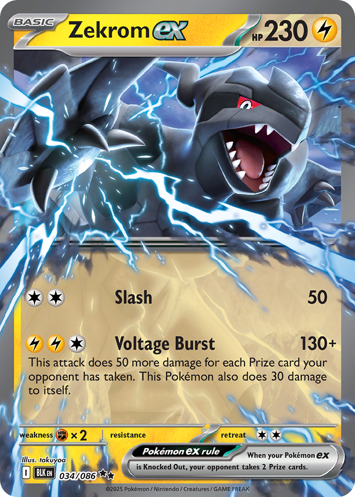 Zekrom ex #34 Black Bolt en