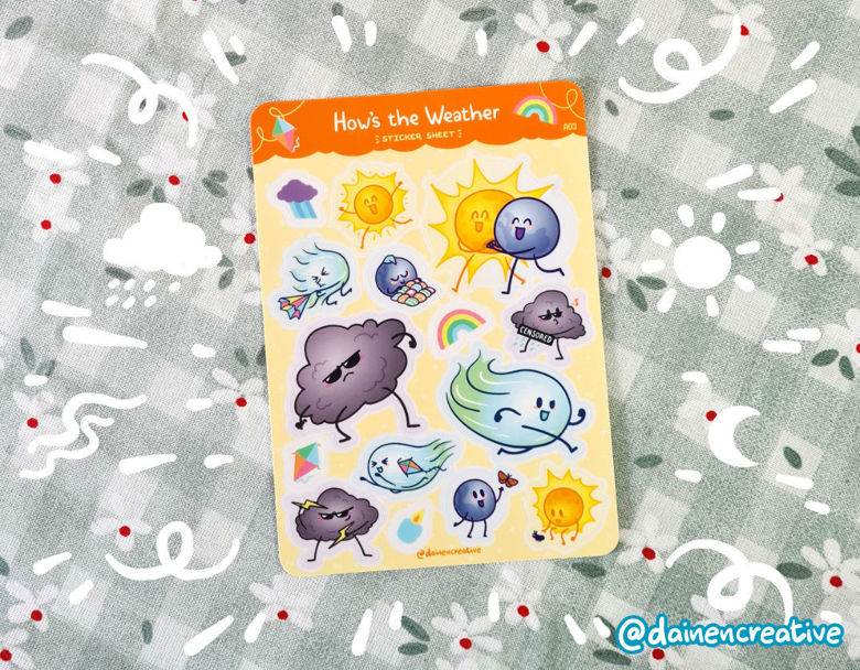 Artist Series - Large Sticker Sheet - Dainencreative - Pop Culture Larrikin 