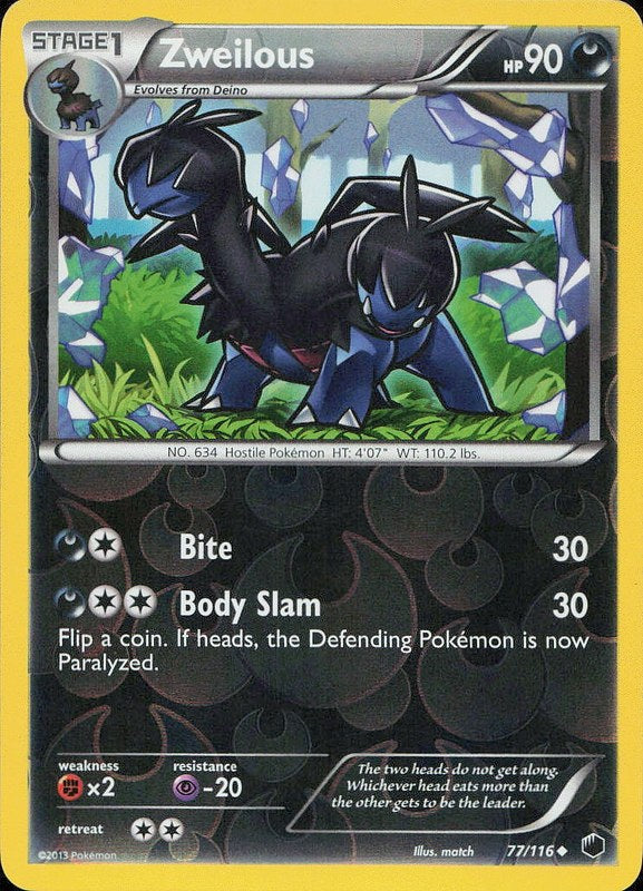 Zweilous #77 reverse_holo Plasma Freeze en