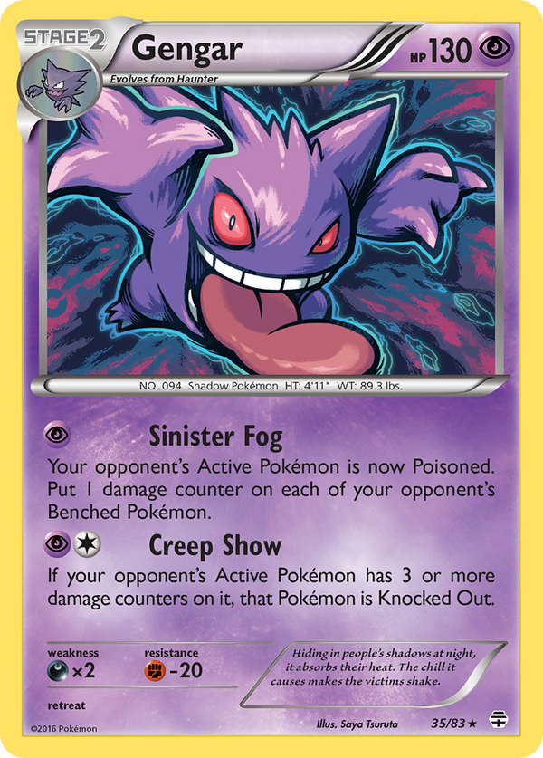Gengar #35 Foil GEN Generations EN Pokemon