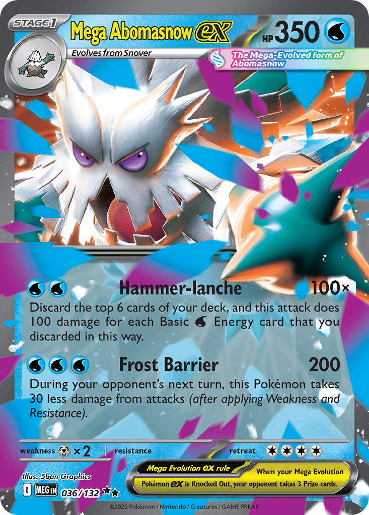 Mega Abomasnow ex #36 Mega Evolution en