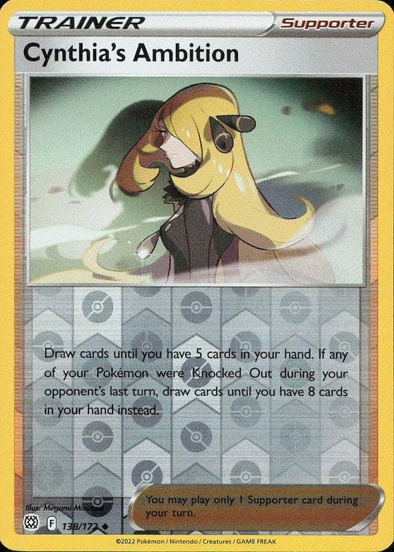 Cynthia's Ambition #138 reverse_holo Brilliant Stars en