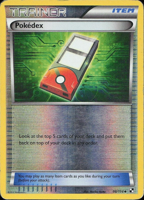 Pokédex #98 reverse_holo Black & White en