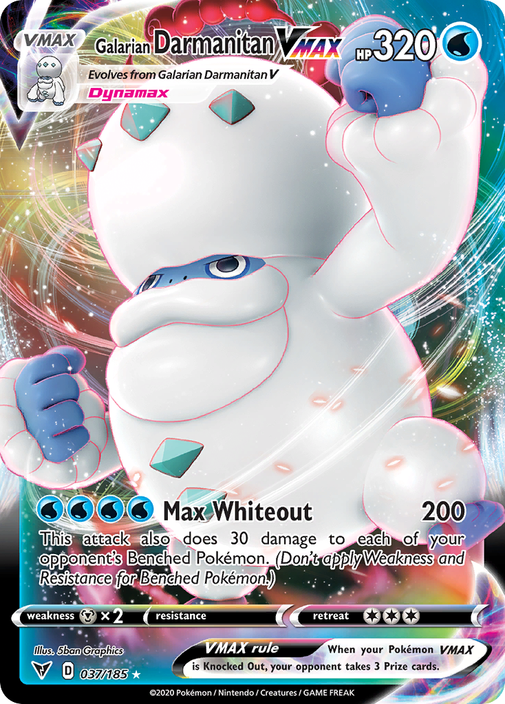 Galarian Darmanitan VMAX #37 Vivid Voltage en